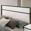 Birsfelden California King Bed With Drawers In White and Gray