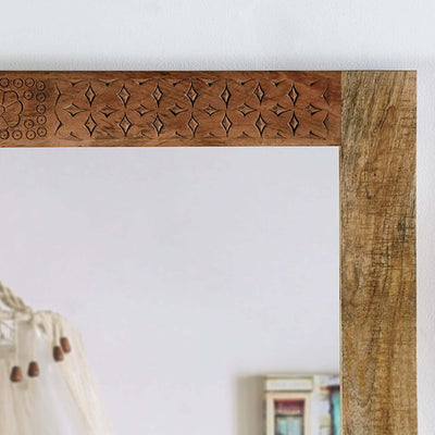 Blanchefleur Mirror In Weathered Light Natural Tone
