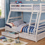 California Twin Over Full Bunk Bed In Black