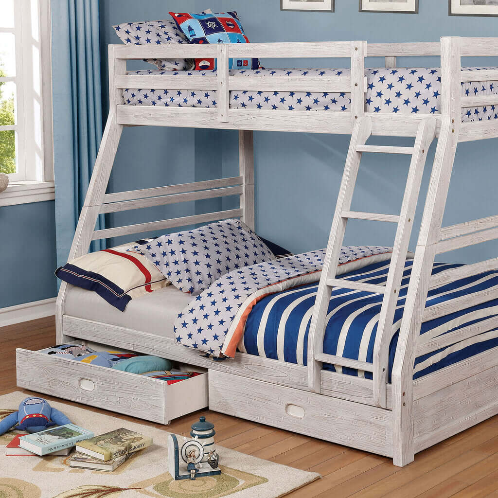 California Twin Over Full Bunk Bed In Black