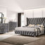 Carissa Eastern King Bed In Gray