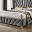 Carissa Gray Velvet Art Deco Bed