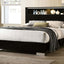Carlie Queen Bed In Black and Chrome
