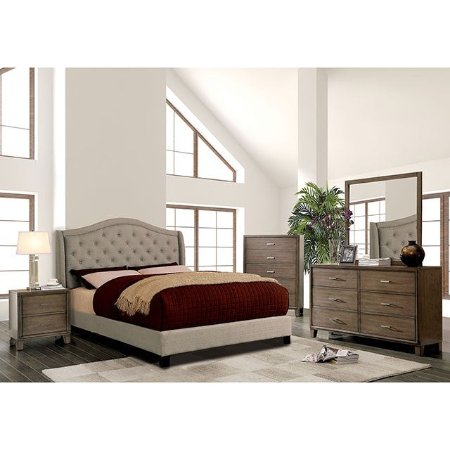 Carly Button Tufted Bed