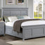 Castile Gray Storage Bed