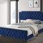 Charlize Navy Tufted Contemporary Bed