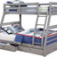 California Twin Over Full Bunk Bed In Black