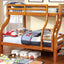 Solpine Dark Walnut Twin Over Full Bunk Bed