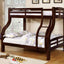 Solpine Dark Walnut Twin Over Full Bunk Bed