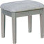 Clarisse Silver Vanity With Stool
