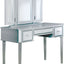 Clarisse Silver Vanity With Stool