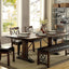 Paulina Rustic Walnut and Espresso Bench
