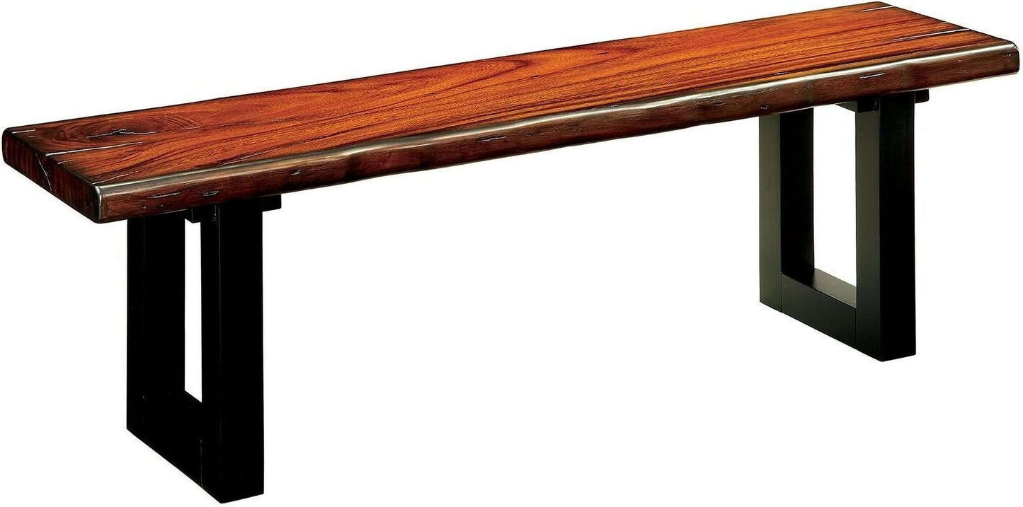 Maddison Tobacco Oak Bench