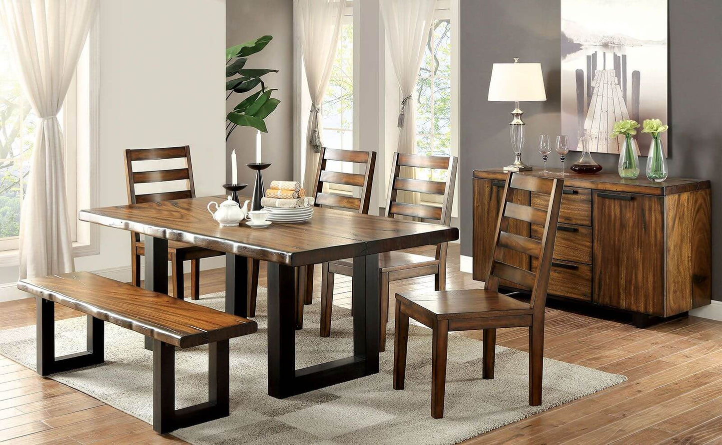 Maddison Tobacco Oak Bench