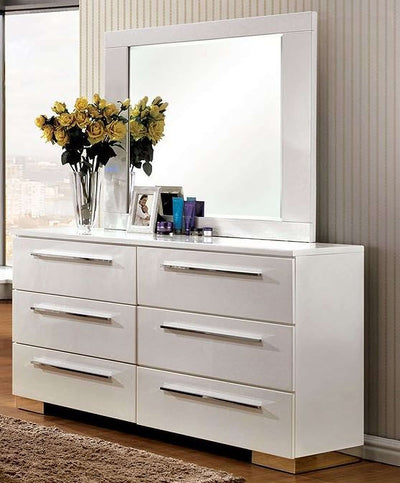 Clementine Smooth White Youth Upholstered Bedroom Set