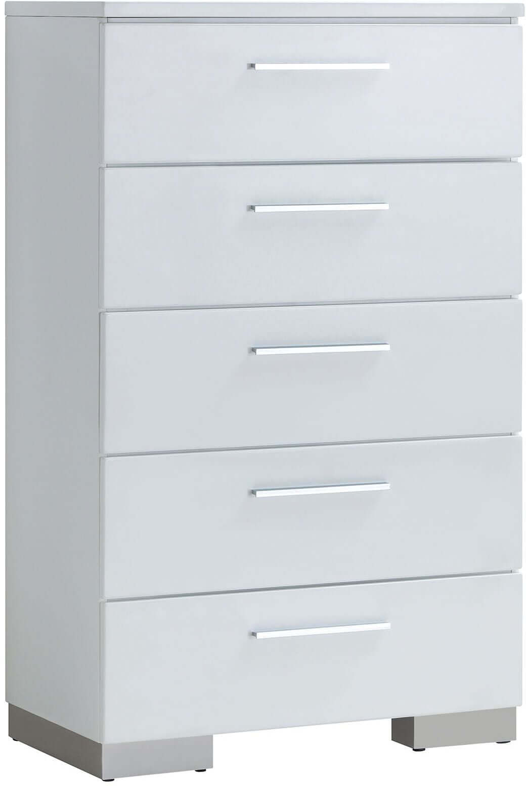Christie High Gloss White Chest