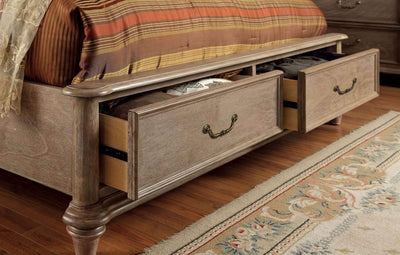 Belgrade I Queen Bed In Rustic Natural Tone