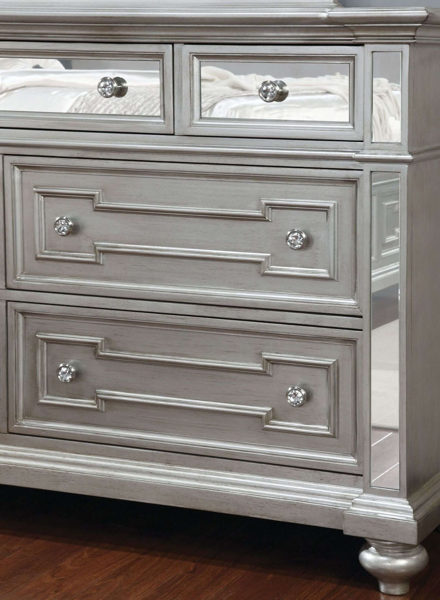Salamanca Silver Panel Bedroom Set