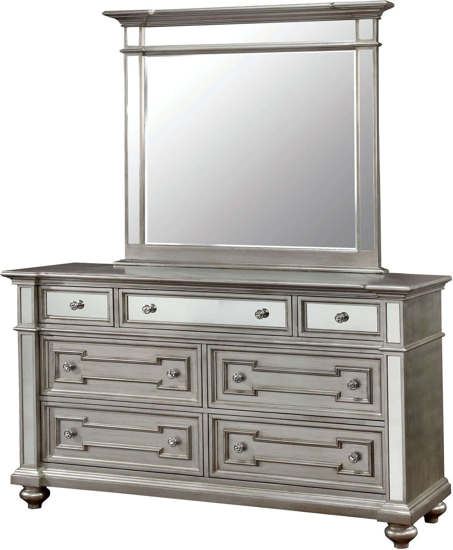 Salamanca Silver Panel Bedroom Set