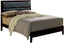 Janine Espresso King Upholstered Platform Bed