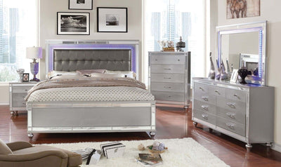 Brachium Silver Nightstand