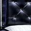 Bellanova Black King Upholstered Panel Bed