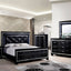 Bellanova Black King Upholstered Panel Bed