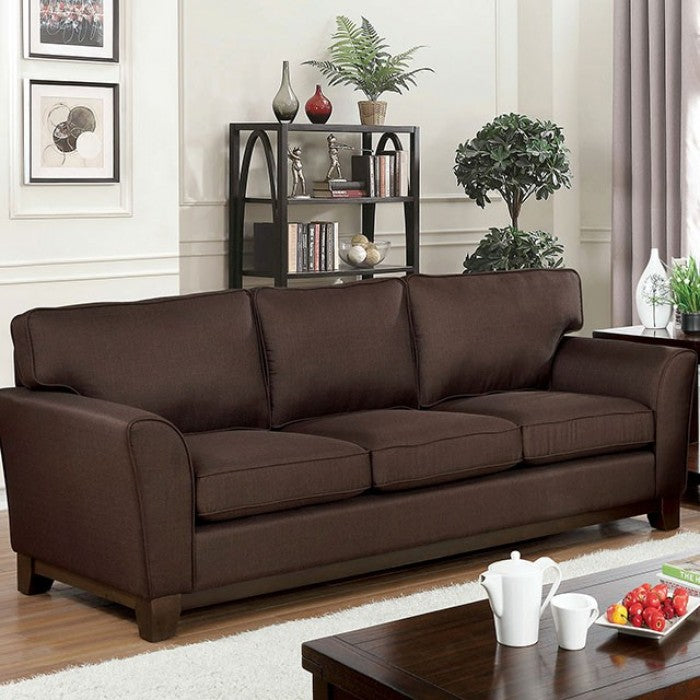 Caldicot Brown Transitional Sofa