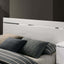 Erlach Queen Bed In White and Chrome