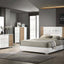 Erlangen California King Bed In White and Natural
