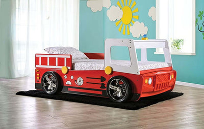 Fierstall Twin Bed In Red