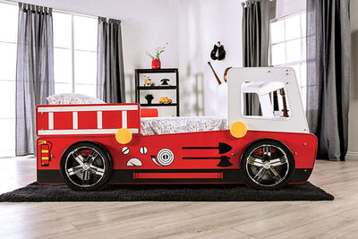 Fierstall Twin Bed In Red