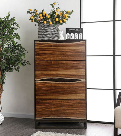 Fulton Dark Oak and Dark Walnut Chest