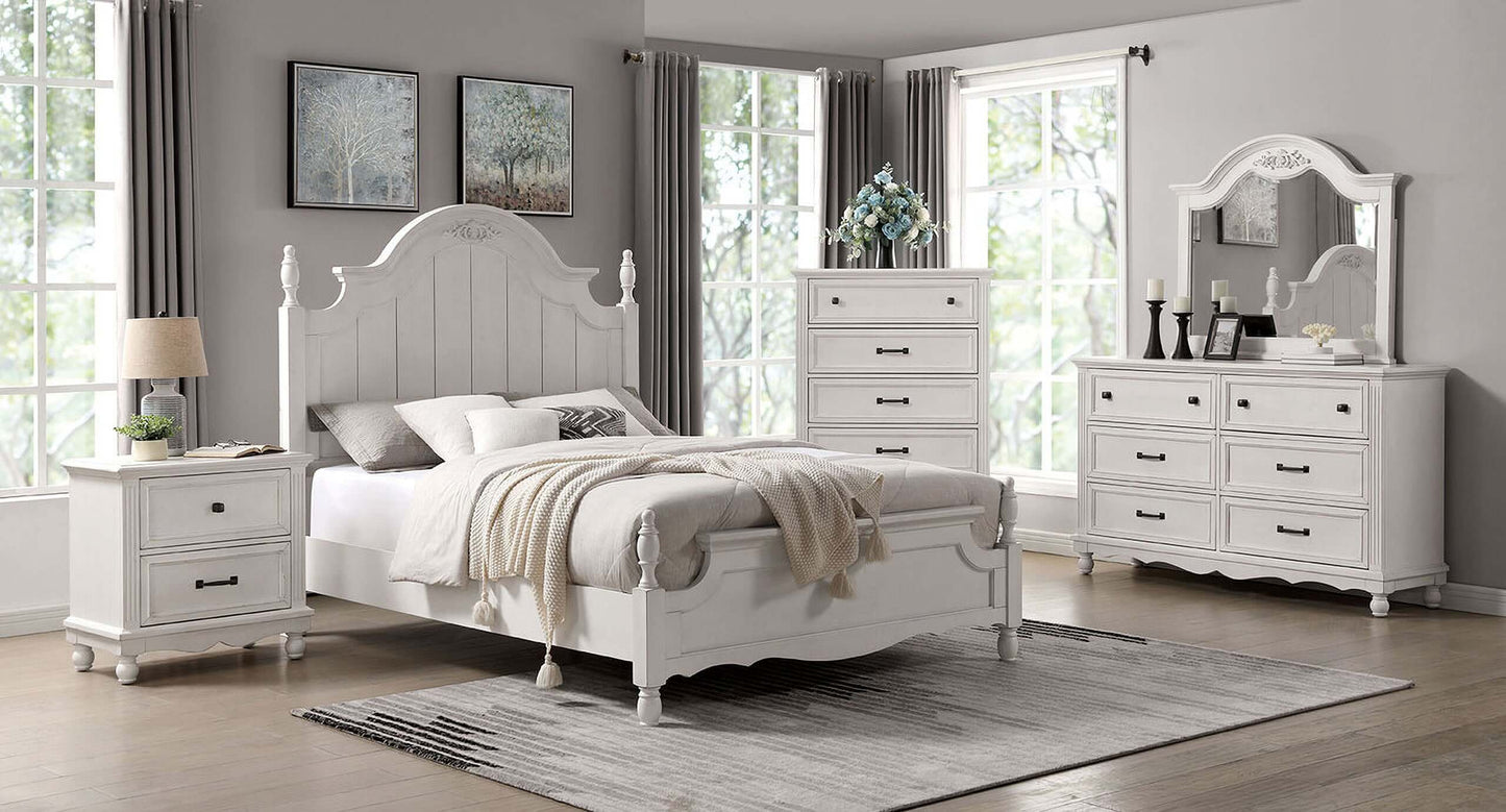 Georgette Mirror In Antique White