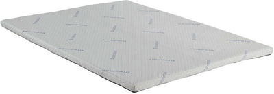 Ilene Twin Memory Foam Topper In White