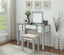 Joyce Vanity With Stool In Silver