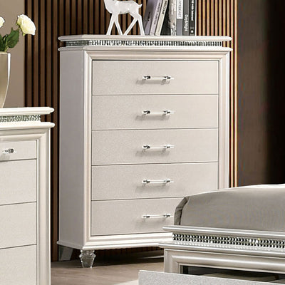 Maddie Chest In Pearl White