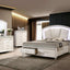 Maddie Eastern King Bed In Pearl White