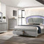 Maddie Eastern King Bed In Pearl White