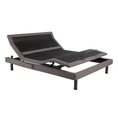 Malouf S-755 Charcoal Gray Adjustable Base showcasing adjustable head and foot panels for optimal comfort.