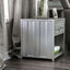 Mccredmond Hand Brushed Silver Nightstand