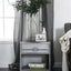 Mccredmond Hand Brushed Silver Nightstand