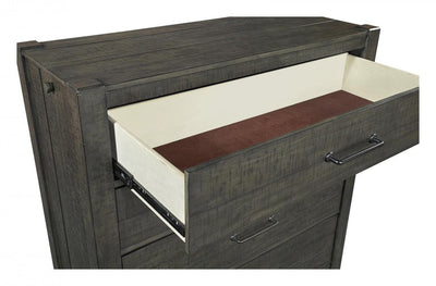 Mill Creek Collection Carob Chest drawer detail showcasing spacious cedar-lined interior for odor protection and moth resistance.