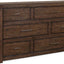 Modern Loft Collection Brownstone Dresser.