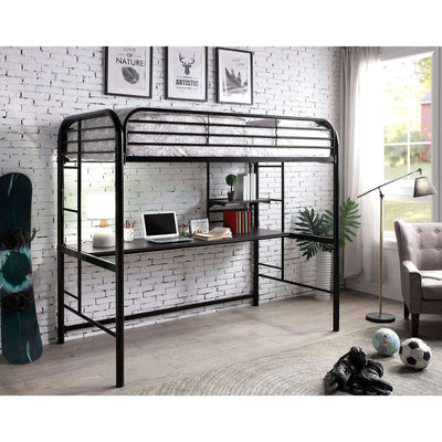 Opal Twin Loft Bed In Silver
