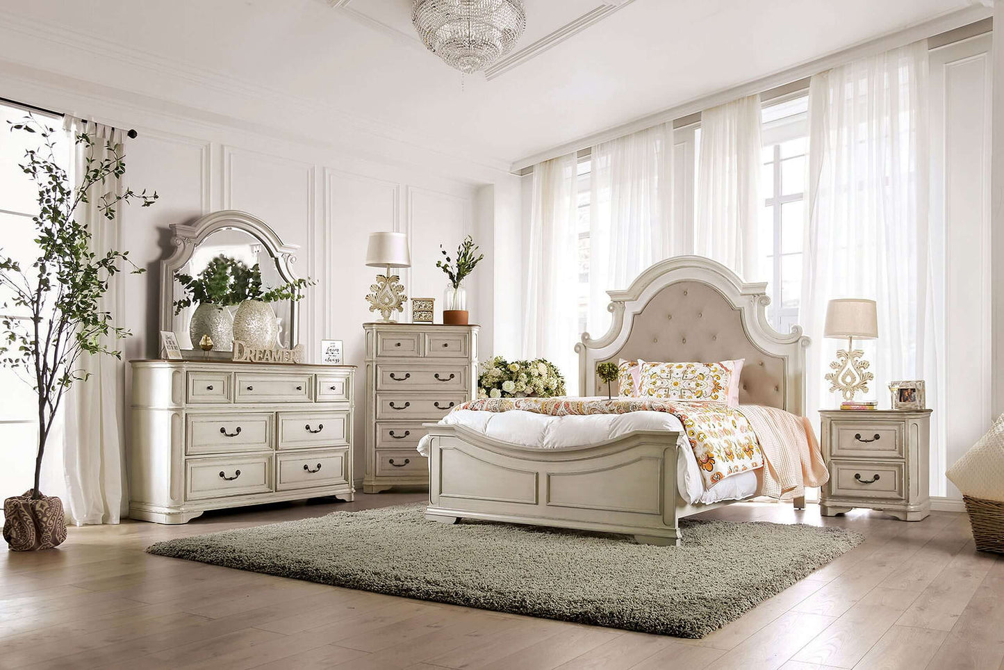 Pembroke Mirror In White Wash