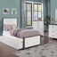 Priam Night Stand In White and Gray