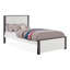 Priam Twin Bed In White and Gray
