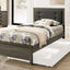 Roanne Twin Bed In Gray and Charcoal