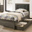Roanne Twin Bed In Gray and Charcoal